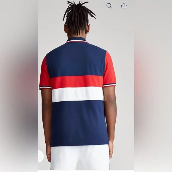 Ralph Lauren polo men’s polo shield 1967 Classic Fit Mesh Polo Shirt XS - Picture 2 of 4